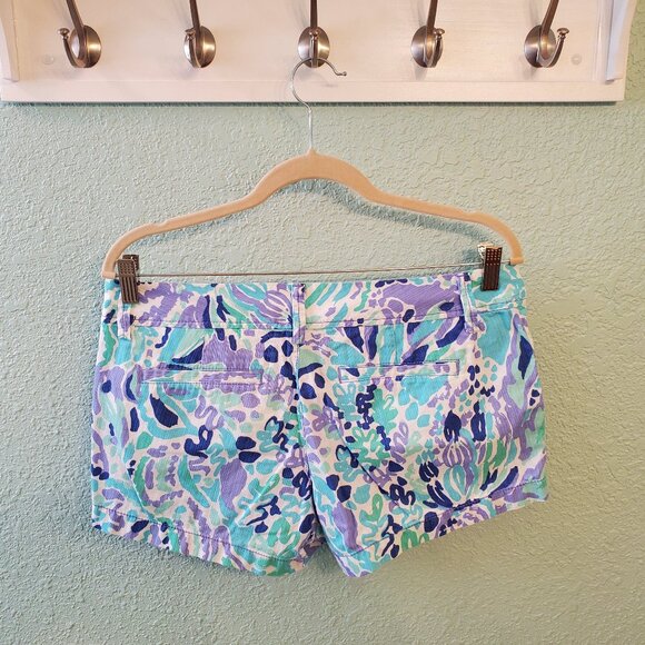 Lilly Pulitzer "Nice Ink" Size 8 The Walsh Short 3" inseam - Picture 6 of 7